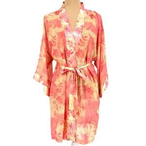 SOPHIA by Delicates Woman's Chiffon Kimono Robe S Coquette Fairy Coverup Wrap